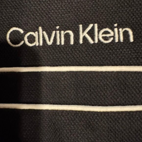 NWT Calvin Klein Black Long Sleeves Crew Pullover L Mens lightweight knit fleece - Picture 5 of 5